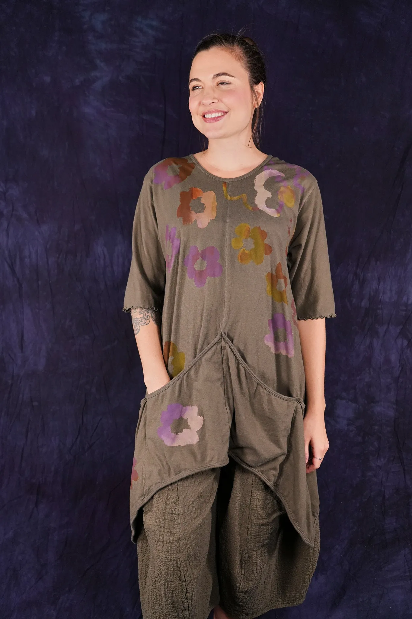 2370 Four Pocket Tunic Earth-P