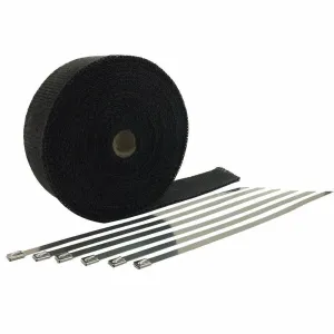 2" Exhaust Header Heat Wrap - Black - 50FT