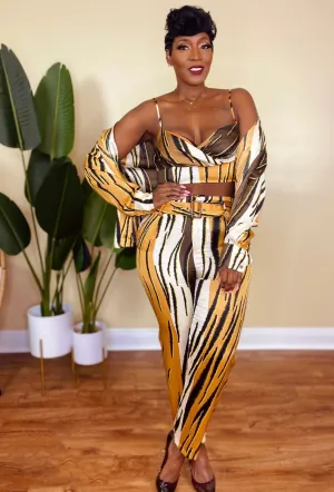 3 PC WILD TALKS PANTS SET