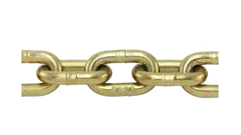 3/8" x 20' G70 Tie Down Chain with Clevis Grab Hooks