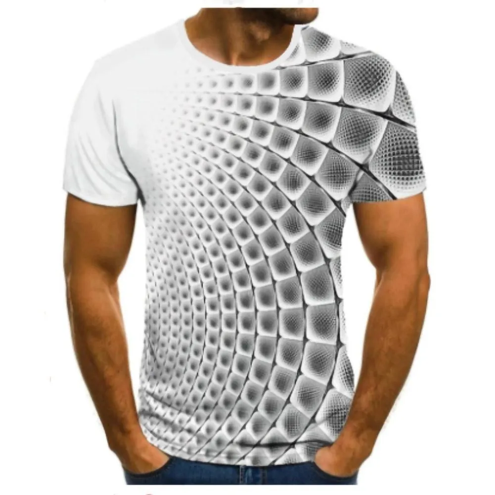 3D Graphic Printed Short Sleeve Shirts Party Tops