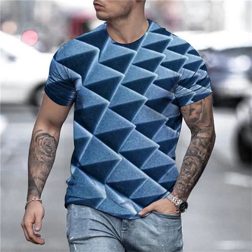 3D Graphic Printed Short Sleeve Shirts Party Tops