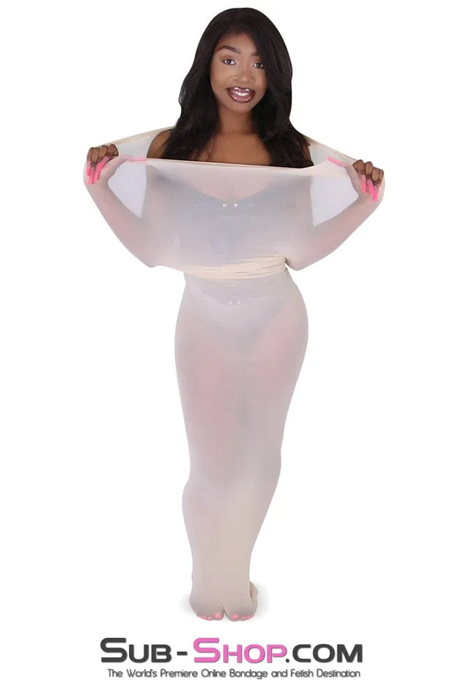 4743M      Sheer Encasement Nude Body Sack