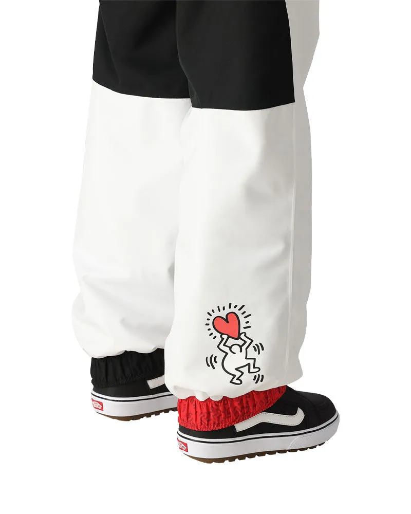 686 Women's Outline Pant Keith Haring White Colorblock 2025