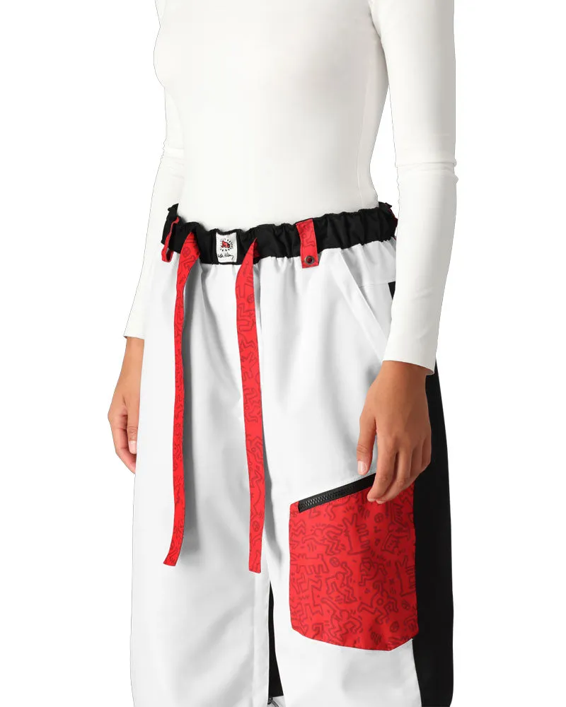686 Women's Outline Pant Keith Haring White Colorblock 2025