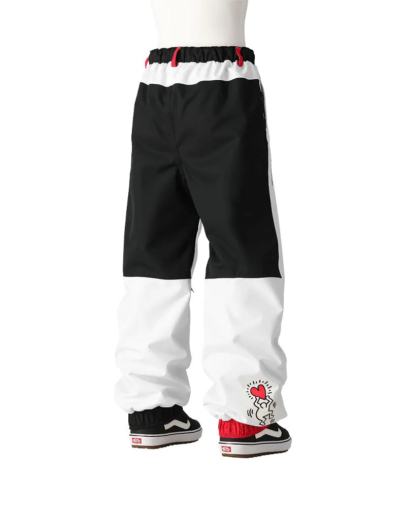 686 Women's Outline Pant Keith Haring White Colorblock 2025