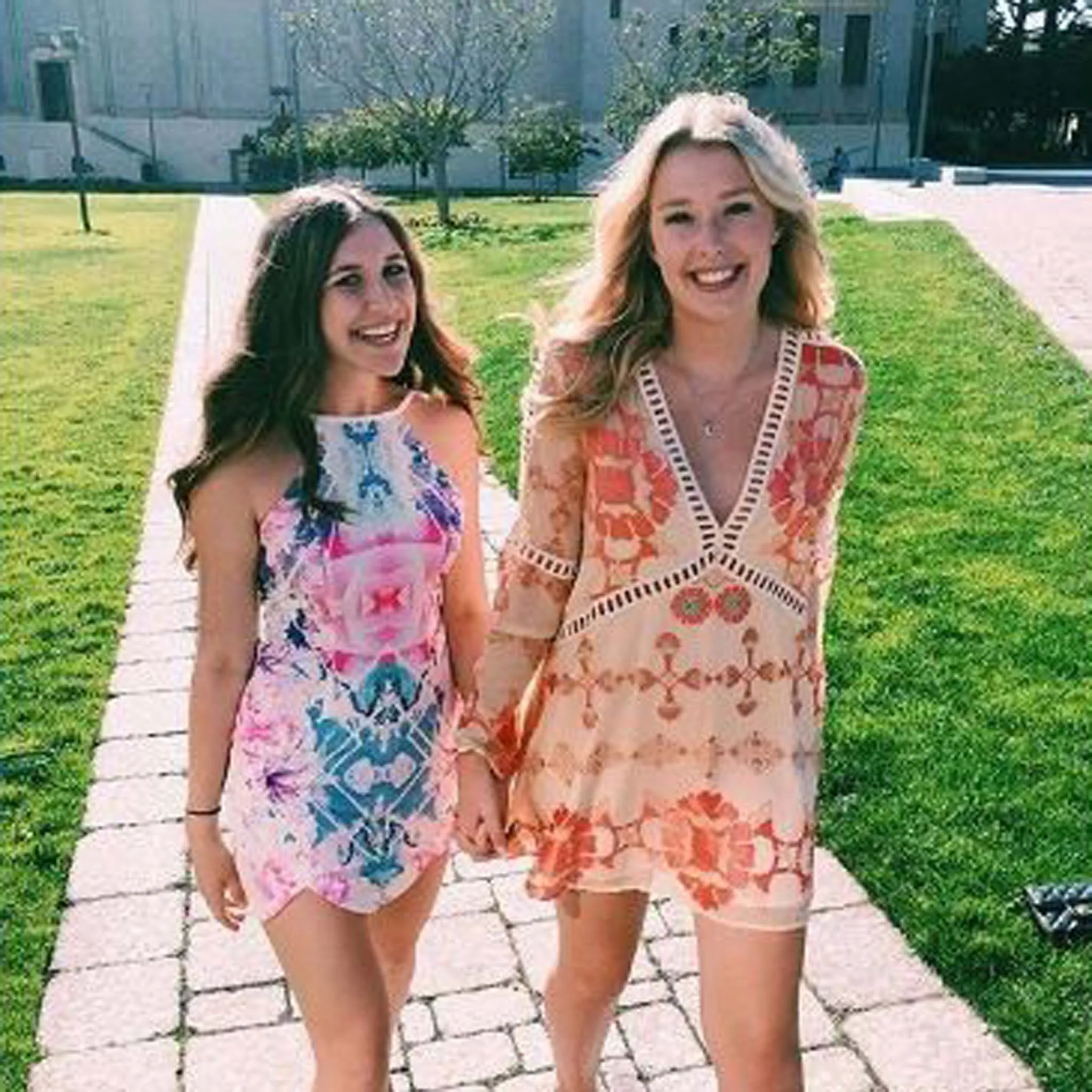 70's Siren Tunic Dress in Peach