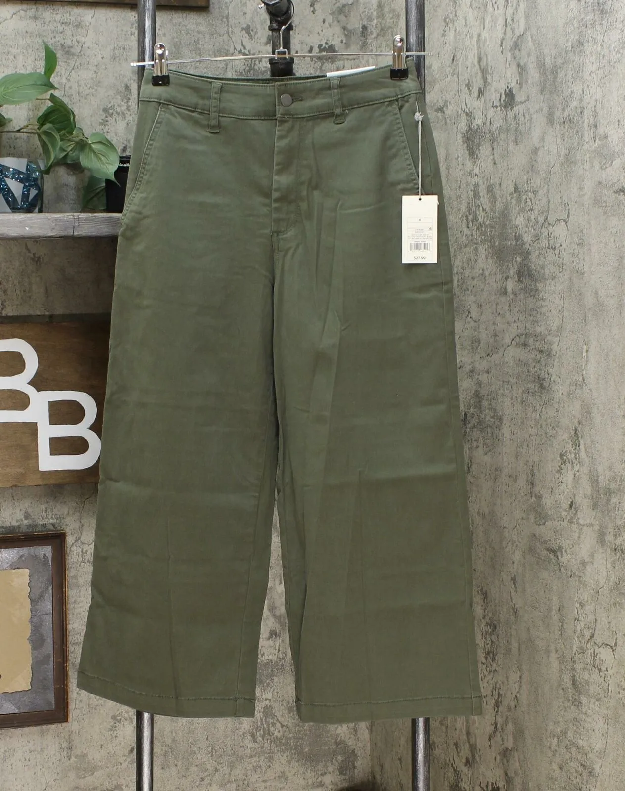 A New Day Women's Regular Fit Wide Leg Crop Pants