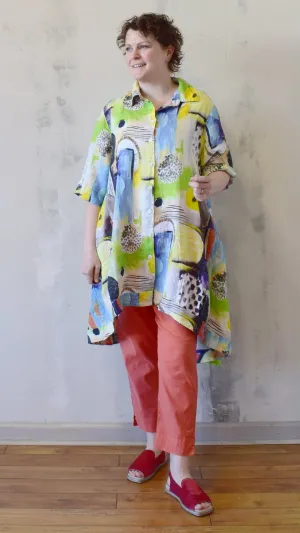Abstract Brushstroke Tunic
