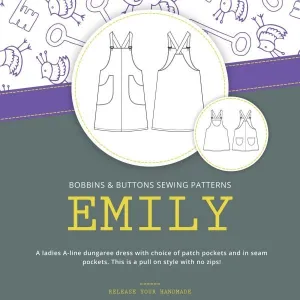 Adult Pinafore Dress Pattern - Emily From Bobbins and Buttons