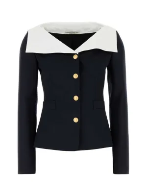 Alessandra Rich Navy Jackets