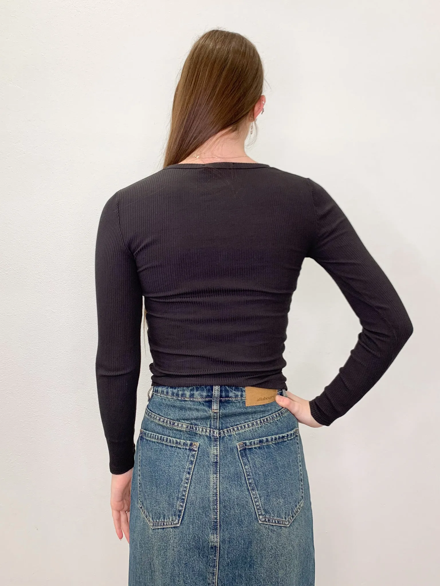 All About Eve Rib Baby Long Sleeve Top
