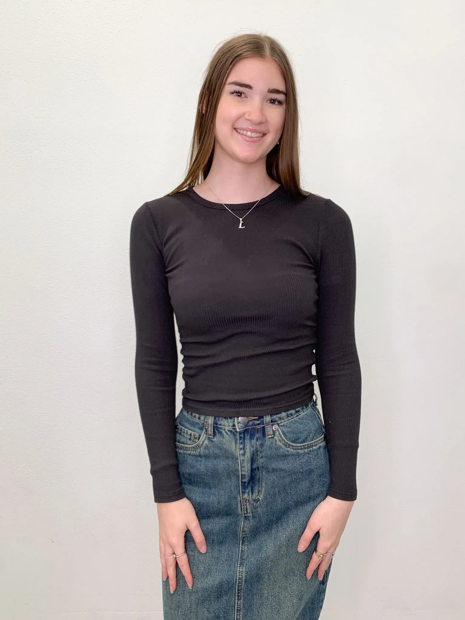 All About Eve Rib Baby Long Sleeve Top