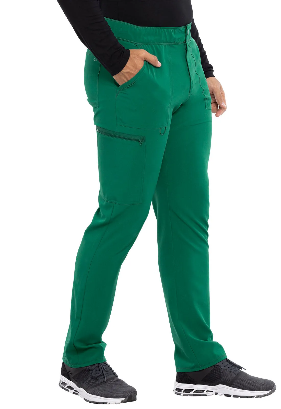 Allura CKA186 Men's Fly Front Cargo Pants Hunter Green