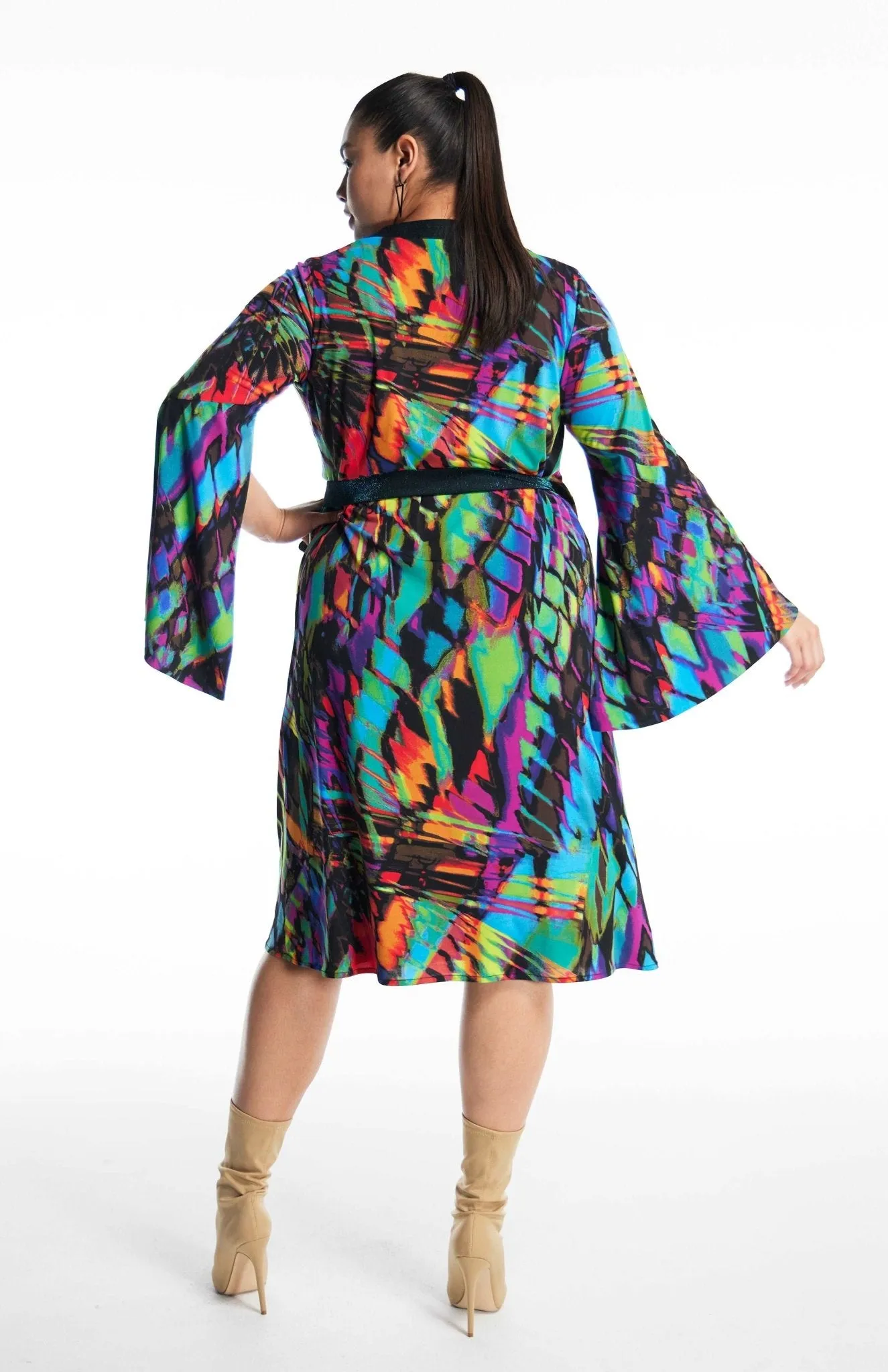 Amaryllis Papillon | Printed Wrap Dress