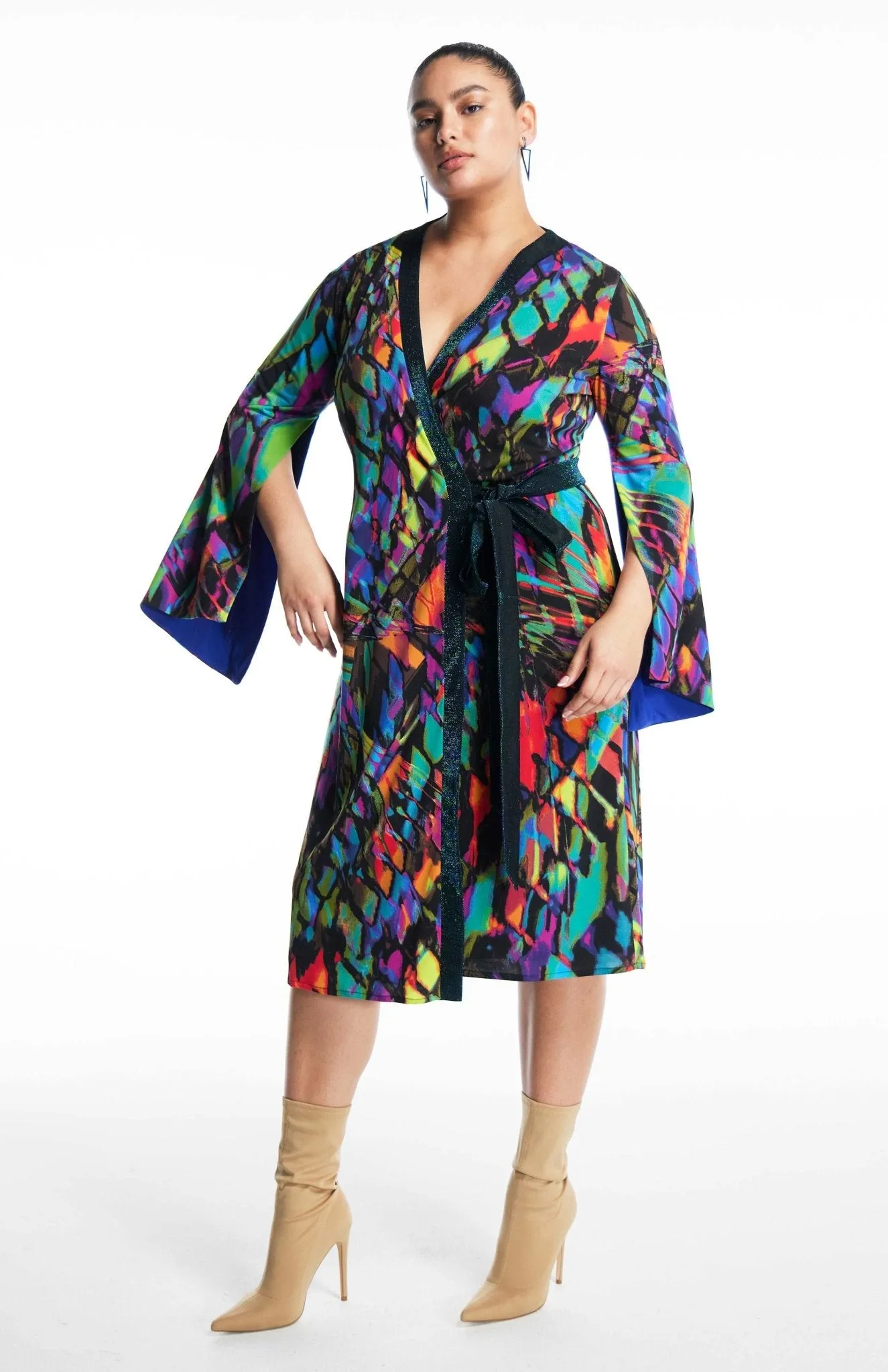Amaryllis Papillon | Printed Wrap Dress