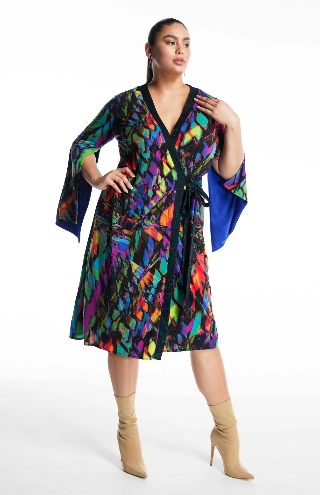 Amaryllis Papillon | Printed Wrap Dress