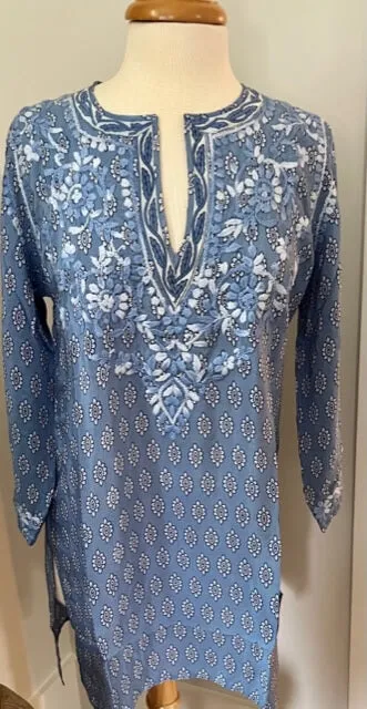 Amaya Fleur Blue Tunic