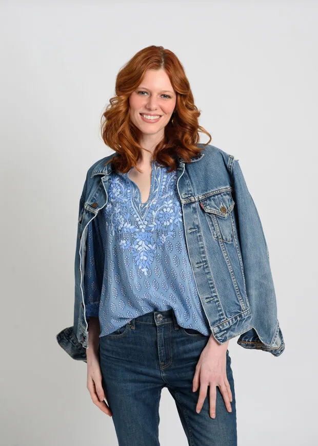 Amaya Fleur Blue Tunic