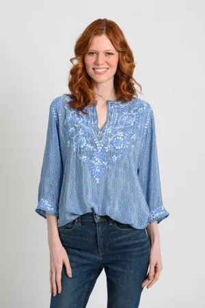 Amaya Fleur Blue Tunic