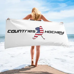 America (USA) Hockey Beach Towel | by CountriesHockey.com