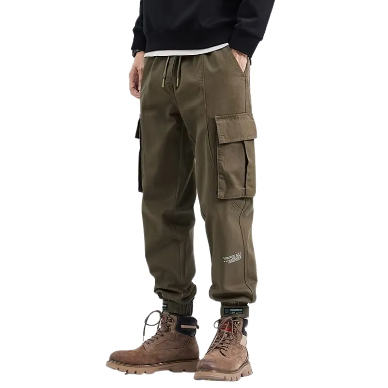 American Loose Strap Feet Harlan Multi-pocket Cargo Pants