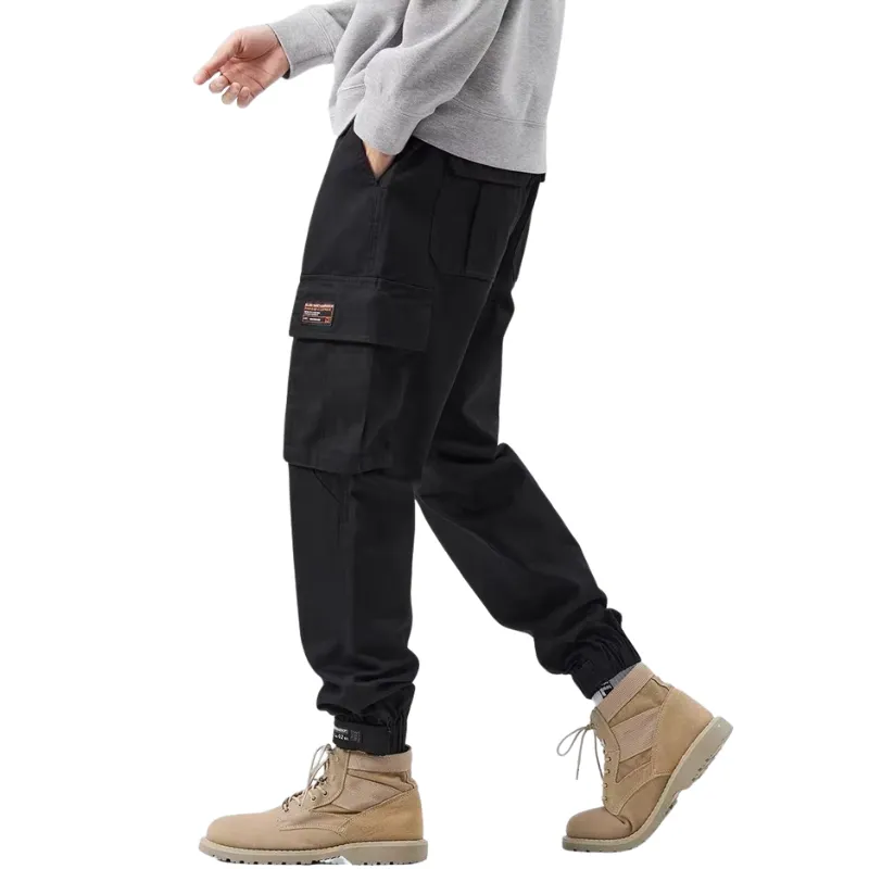 American Loose Strap Feet Harlan Multi-pocket Cargo Pants