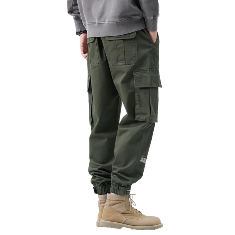 American Loose Strap Feet Harlan Multi-pocket Cargo Pants
