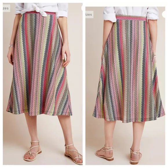 Anthropologie Maeve Arely Knit Midi Skirt