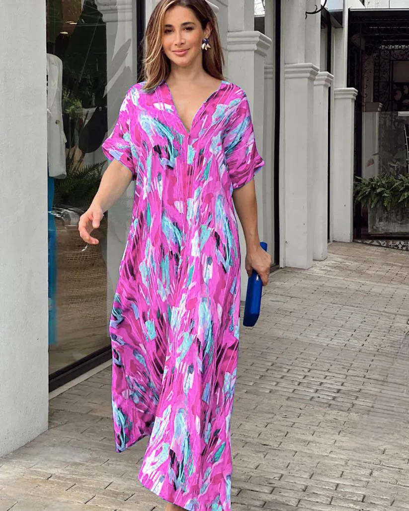 Anya | Plus Size Colourful Dress