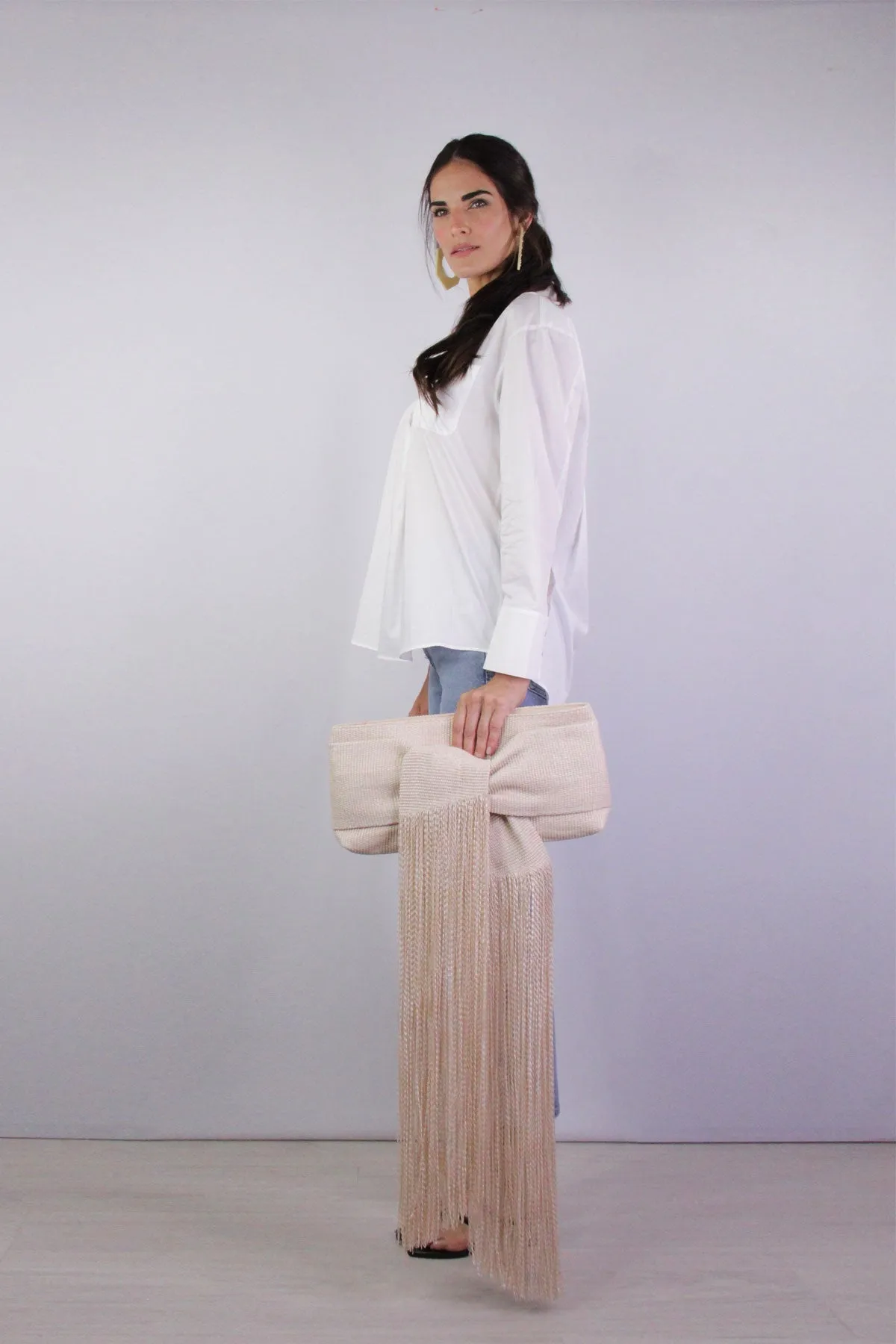 Ari Popover Shirt in White