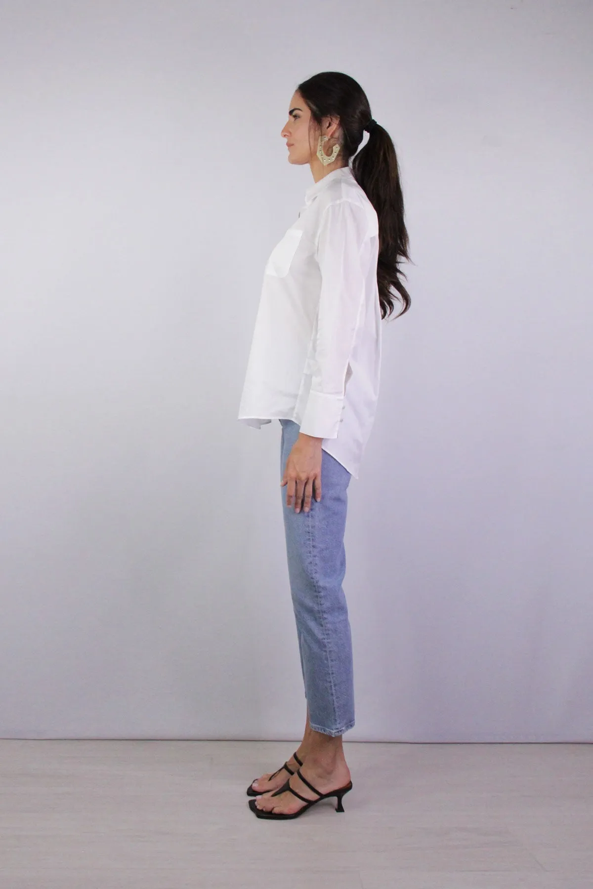 Ari Popover Shirt in White