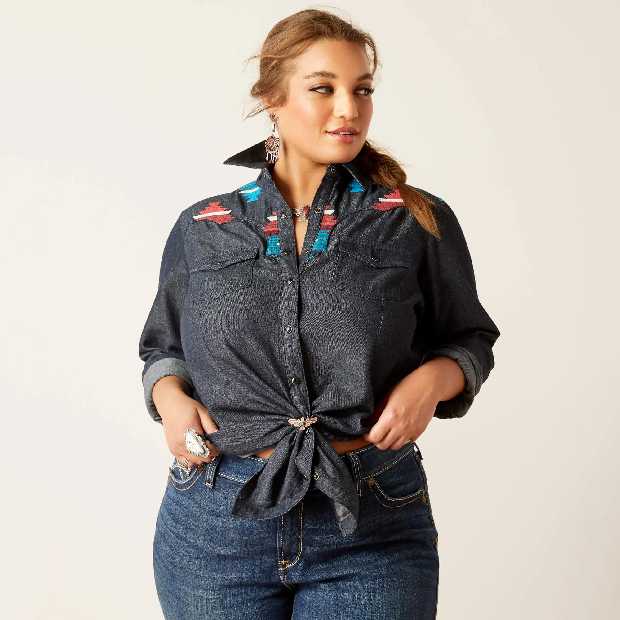 Ariat Women's Rinsed Dutton Snap Shirt