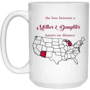 Arizona Michigan Love Mother Daughter Mug