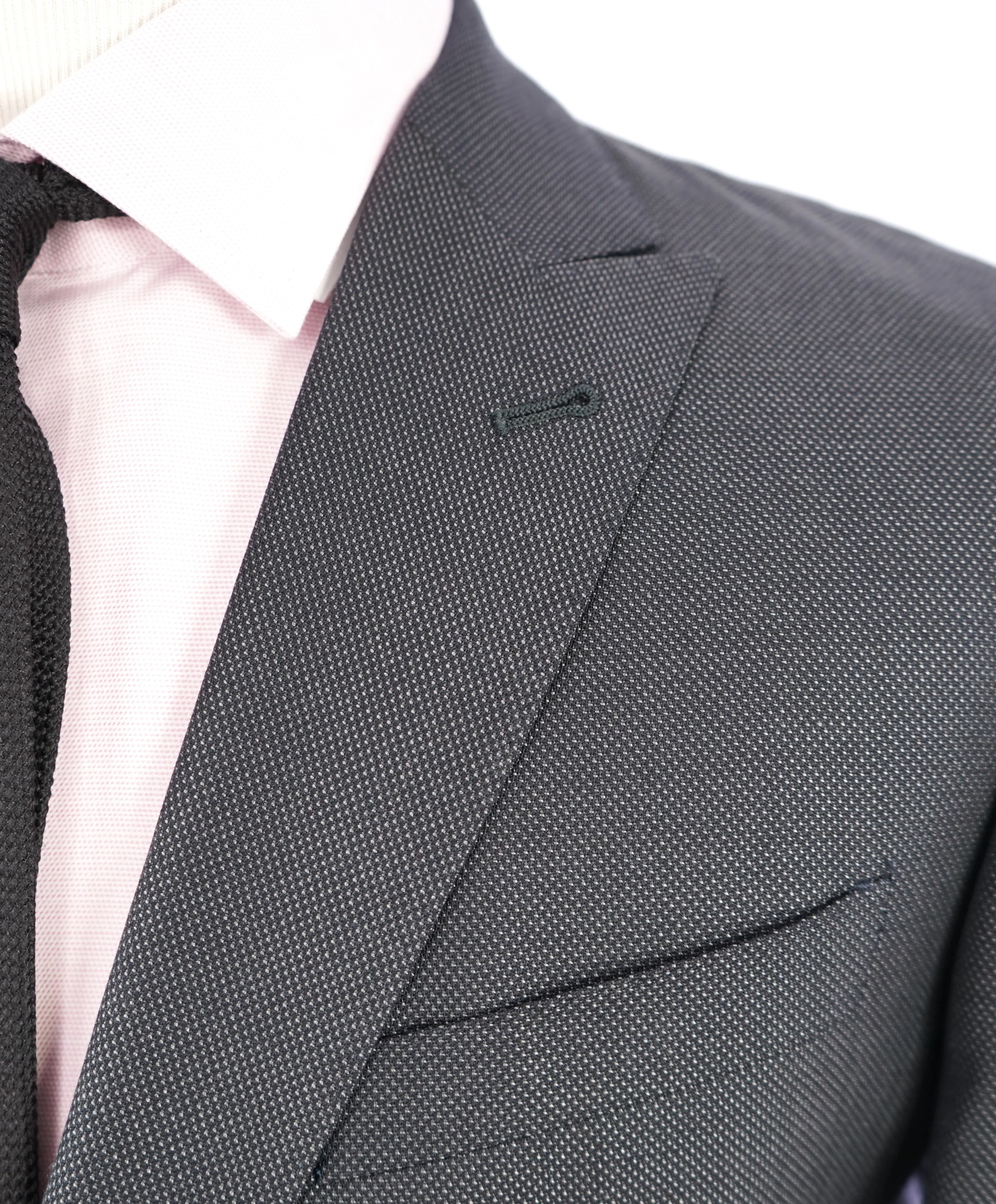 ARMANI COLLEZIONI - M Line "Stardust" Gray Wide Peak Lapel Suit - 44R