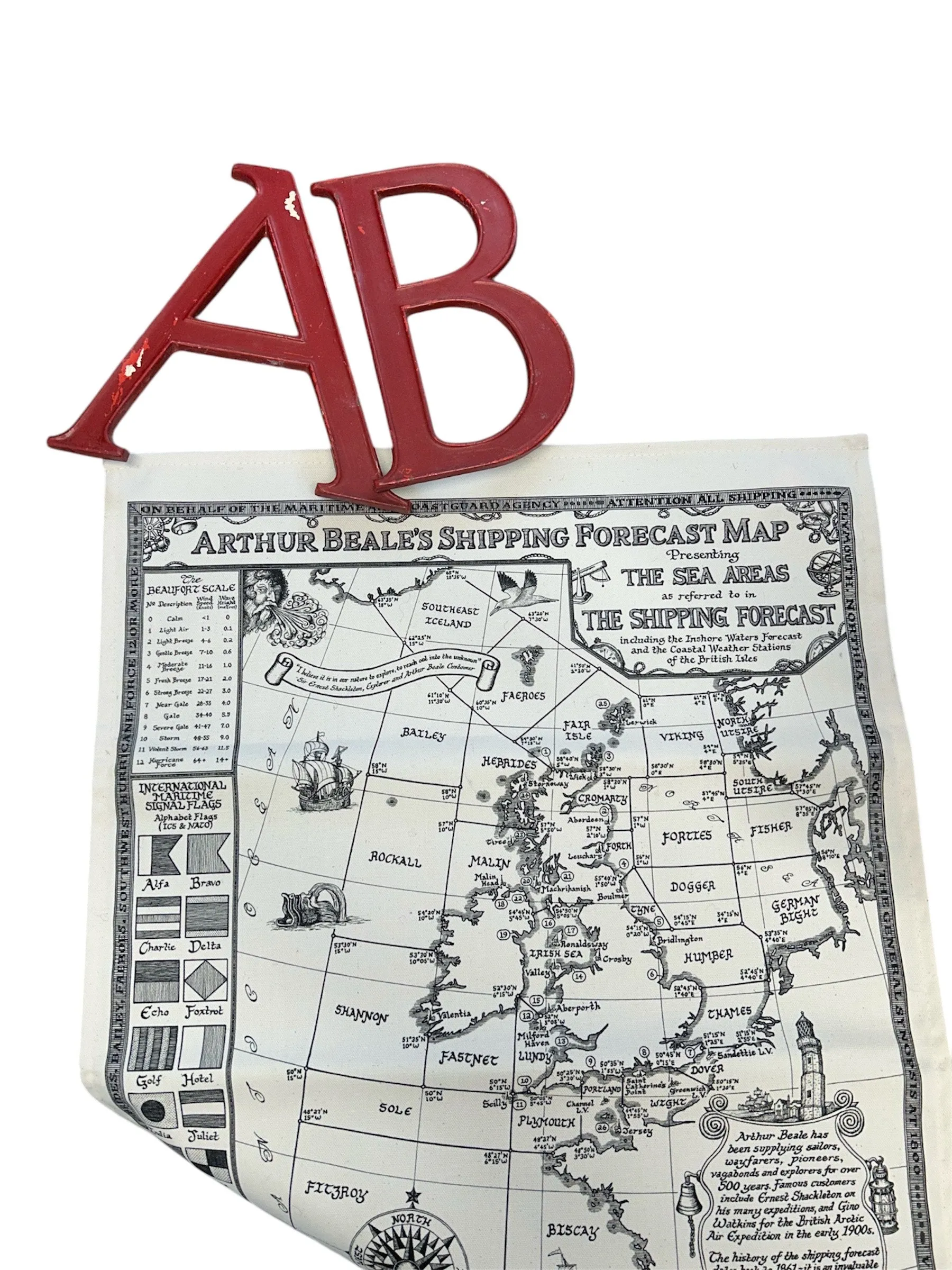 Arthur Beale's Shipping Forecast Tea Towel
