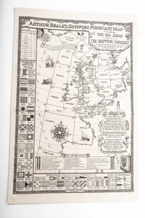Arthur Beale's Shipping Forecast Tea Towel