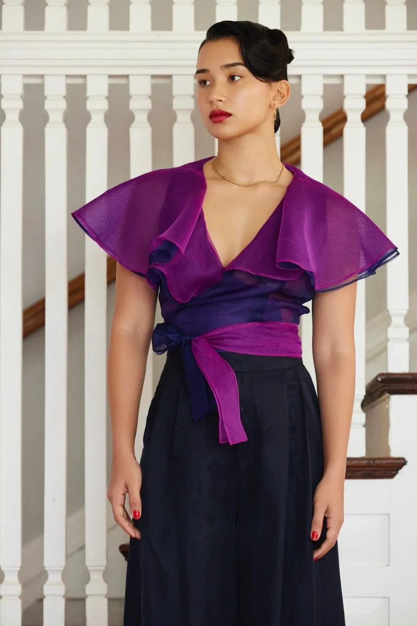Aurelia Blouse in Silk Organza