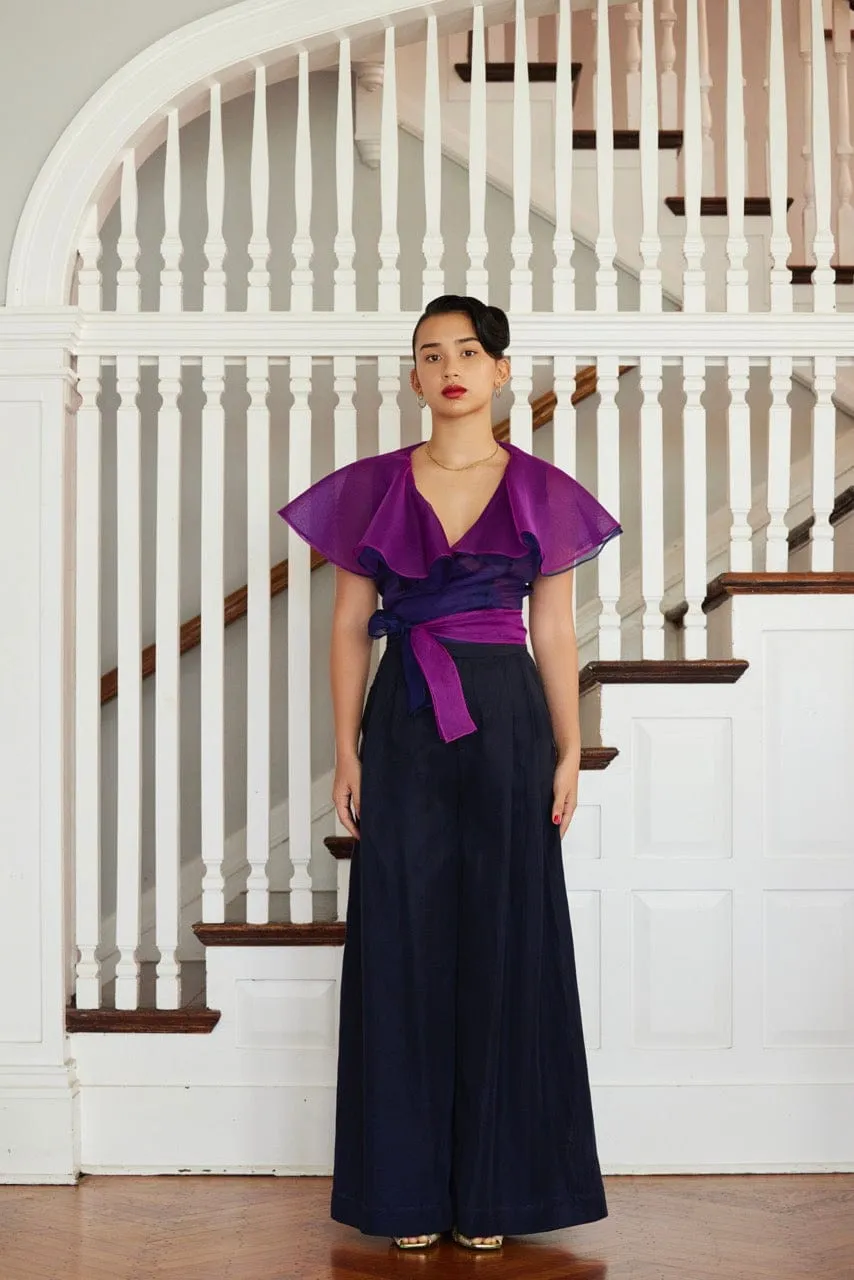 Aurelia Blouse in Silk Organza