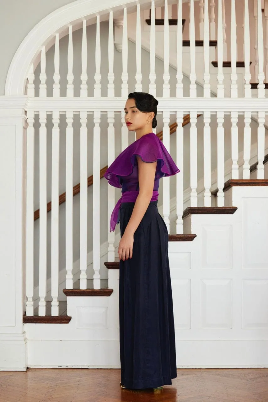 Aurelia Blouse in Silk Organza