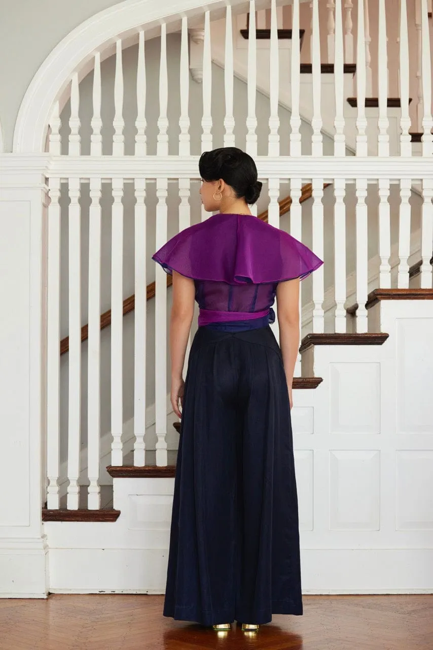 Aurelia Blouse in Silk Organza