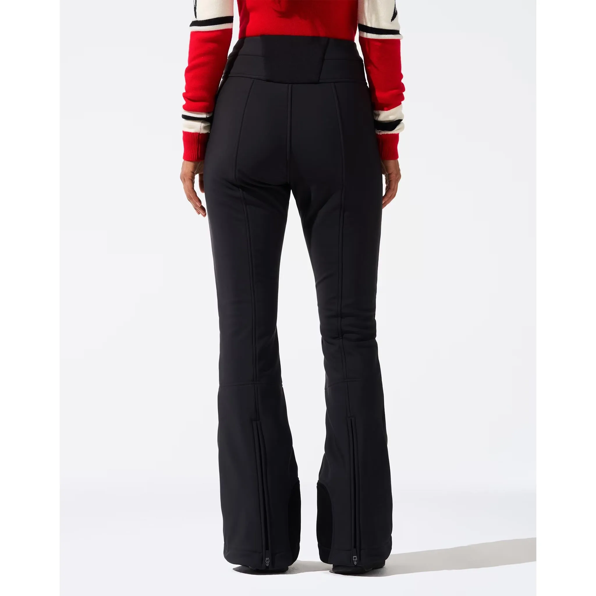 Aurora High Waist Flare Pant in Black