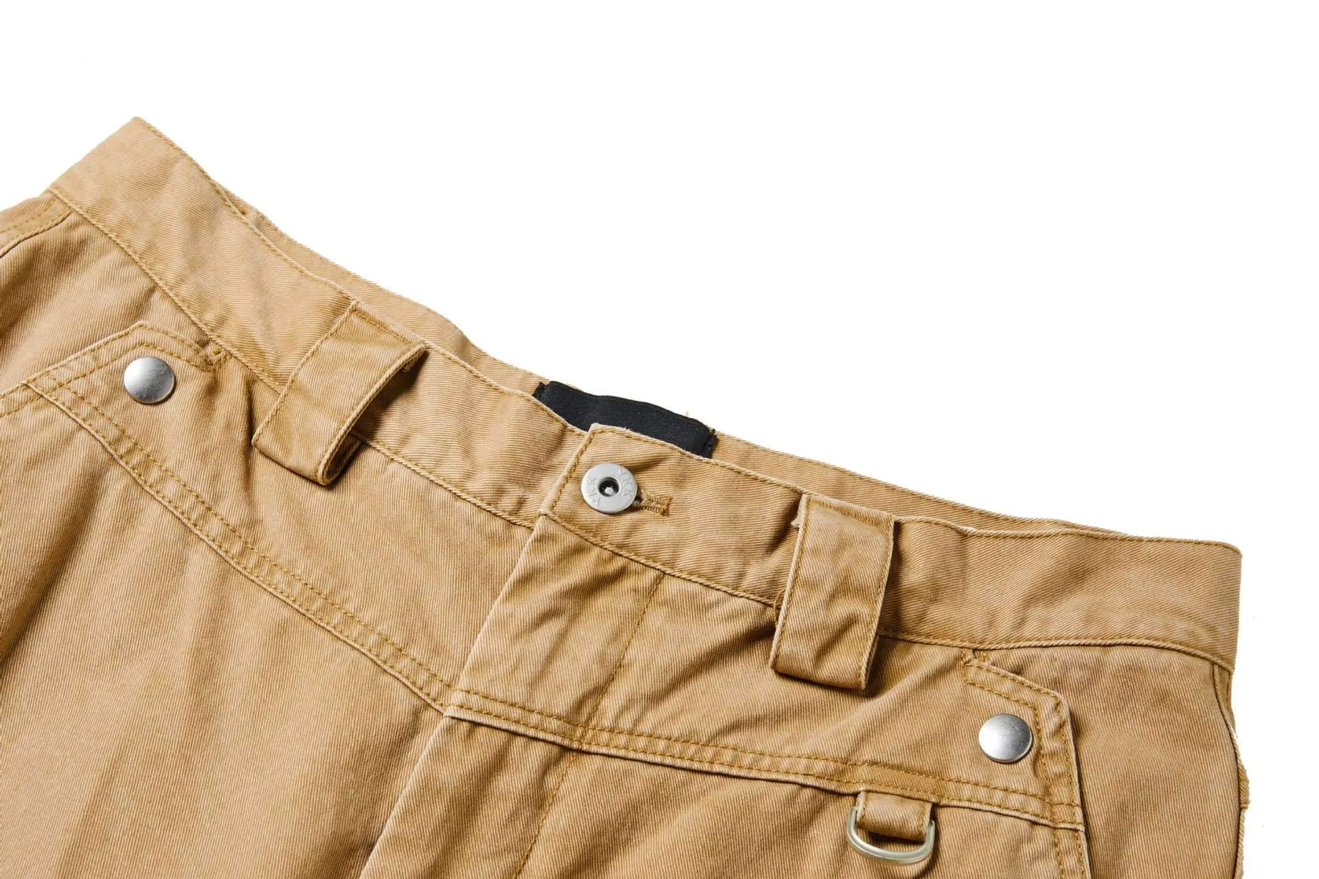 Autumn Wash American Casual Retro Multi-Pocket Crane Pants Street Loose Straight Pants
