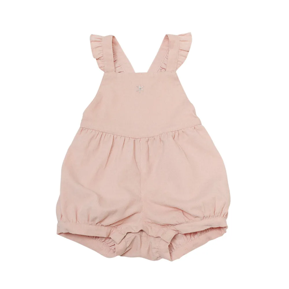 Baby Bubble Romper | Pink Meringue Corduroy