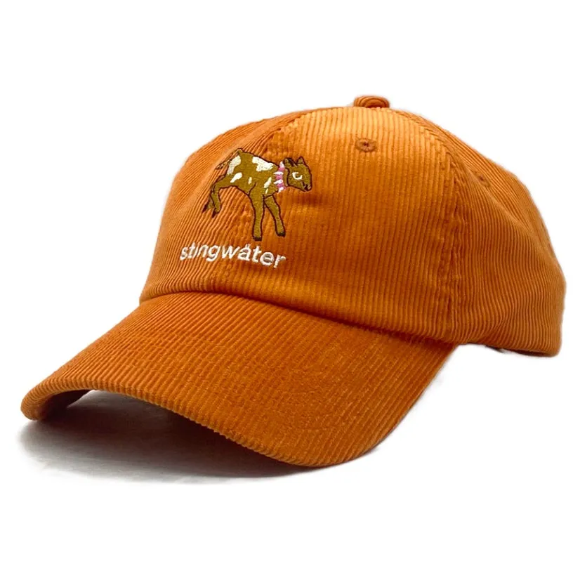 Baby Cow Corduroy Hat Orange