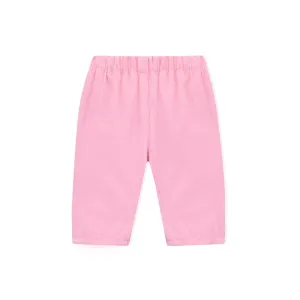 Baby Girls Pink Cotton Trousers