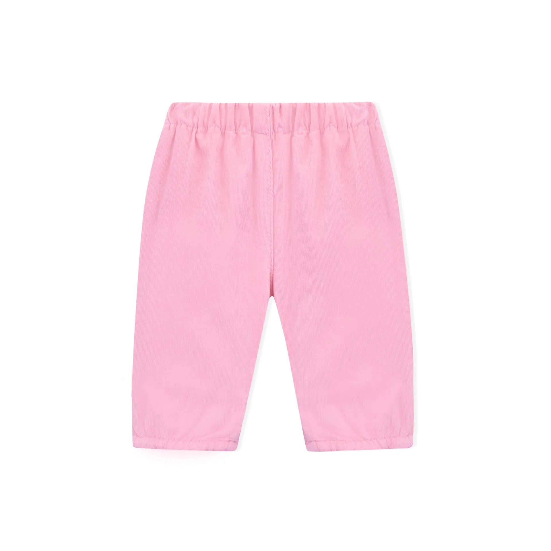 Baby Girls Pink Cotton Trousers
