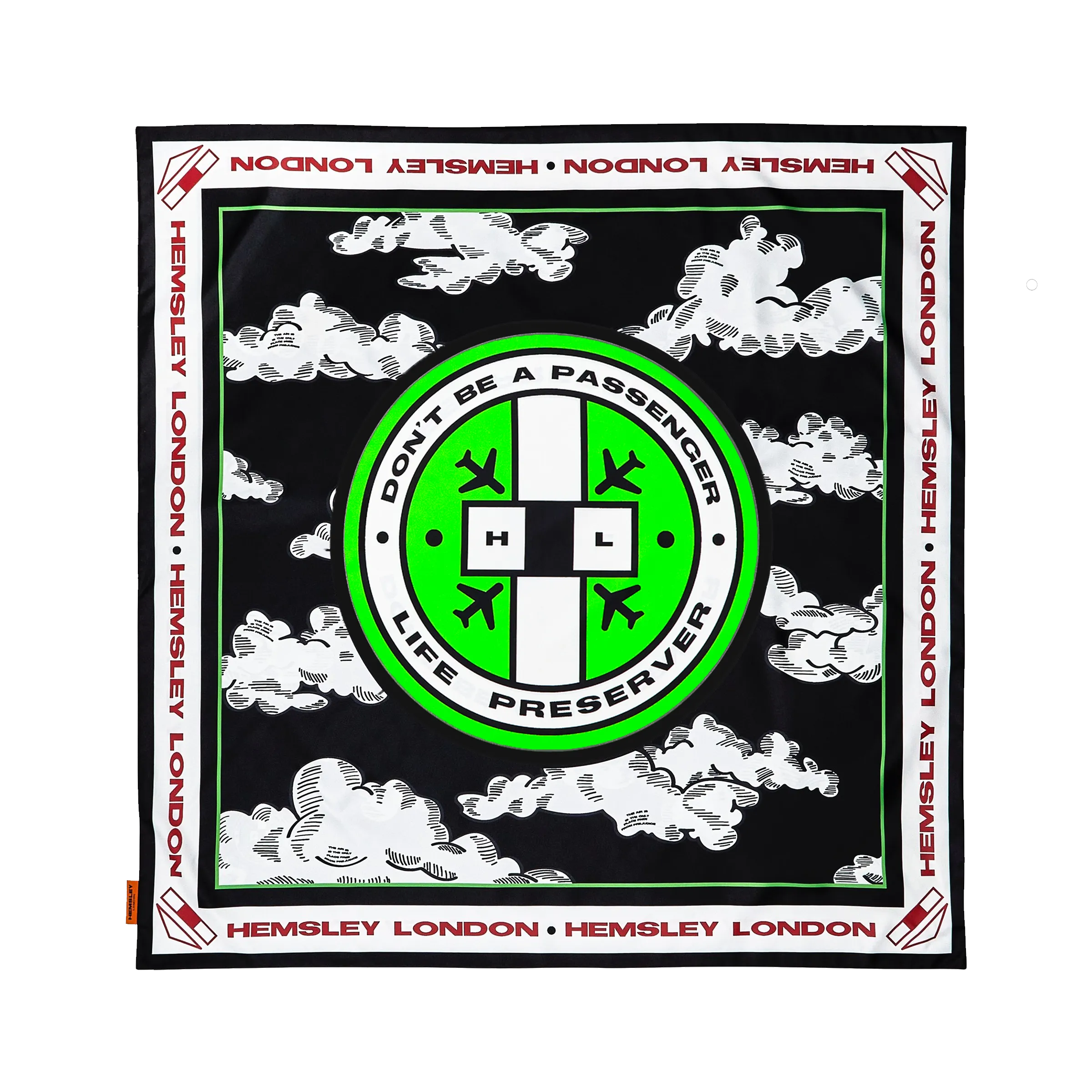 Bare Breeze Black Silk Scarf
