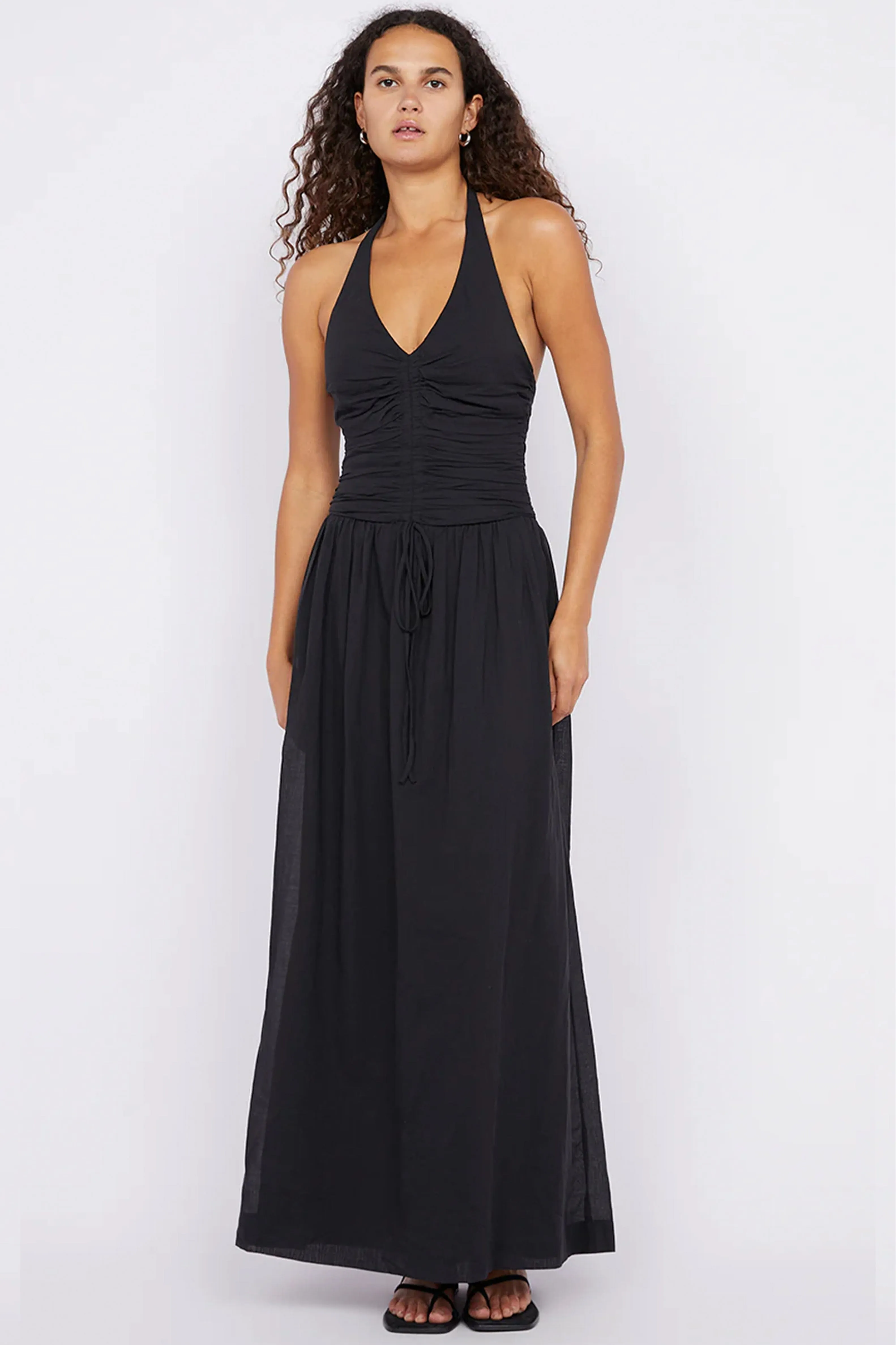 BEC   BRIDGE | Franca Halter Dress - Black