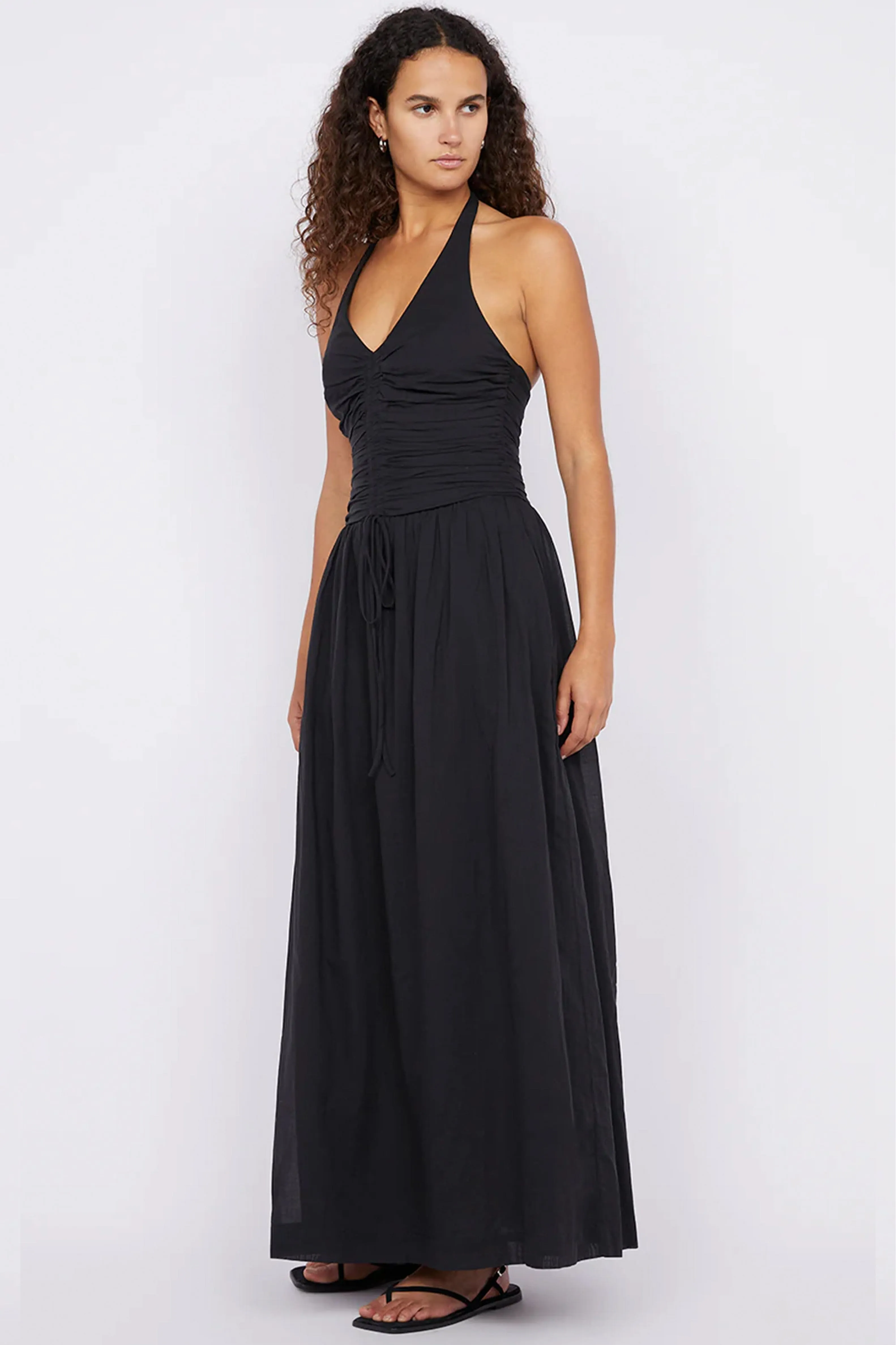 BEC   BRIDGE | Franca Halter Dress - Black